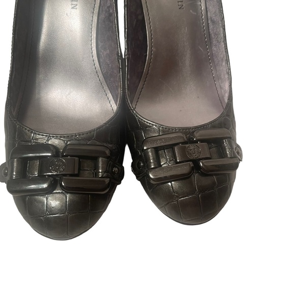 Anne Klein Iflex Gray Alligator Style Shoes Size 5M NWOT - Picture 5 of 6